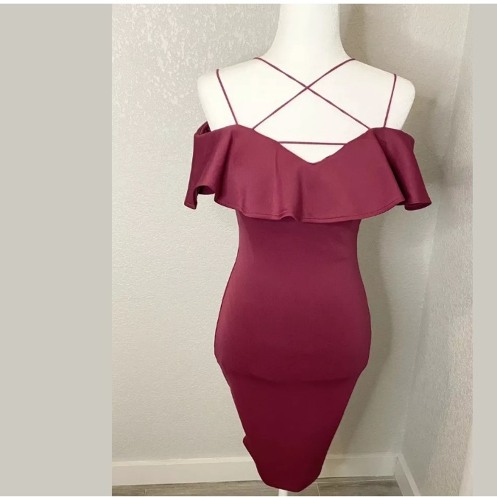 Guess Womens Off Shoulder Ruffle MARA Dress